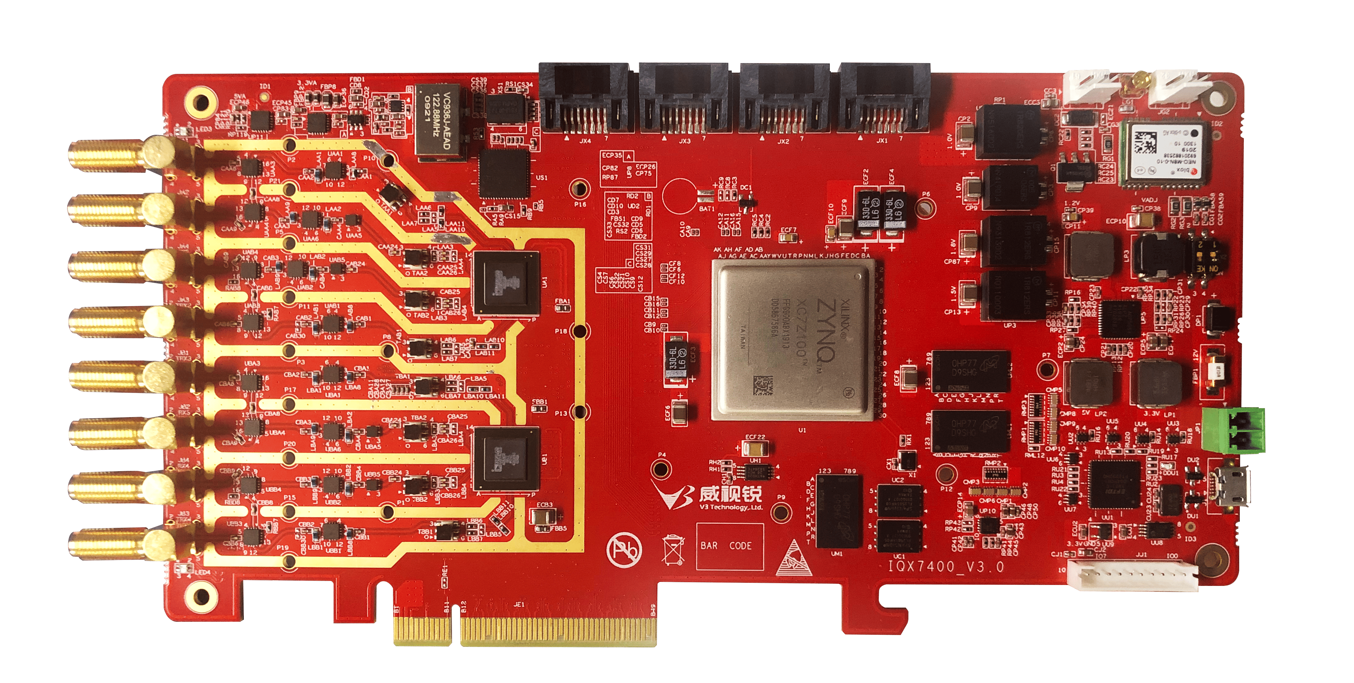 IQX7400 高性能射频卡整体视图